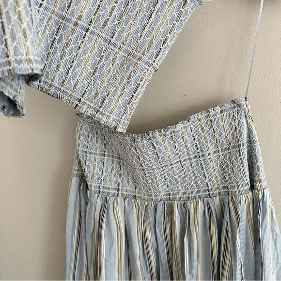 Reformation Haven Top & Skirt Set In Cabana Stripe - Picture 7 of 9